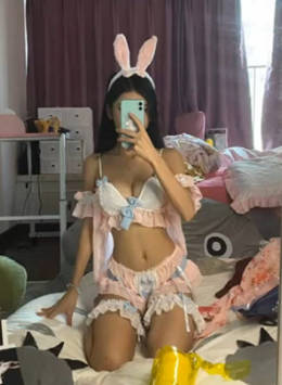 街上遇到的可爱cosplay兔美女}